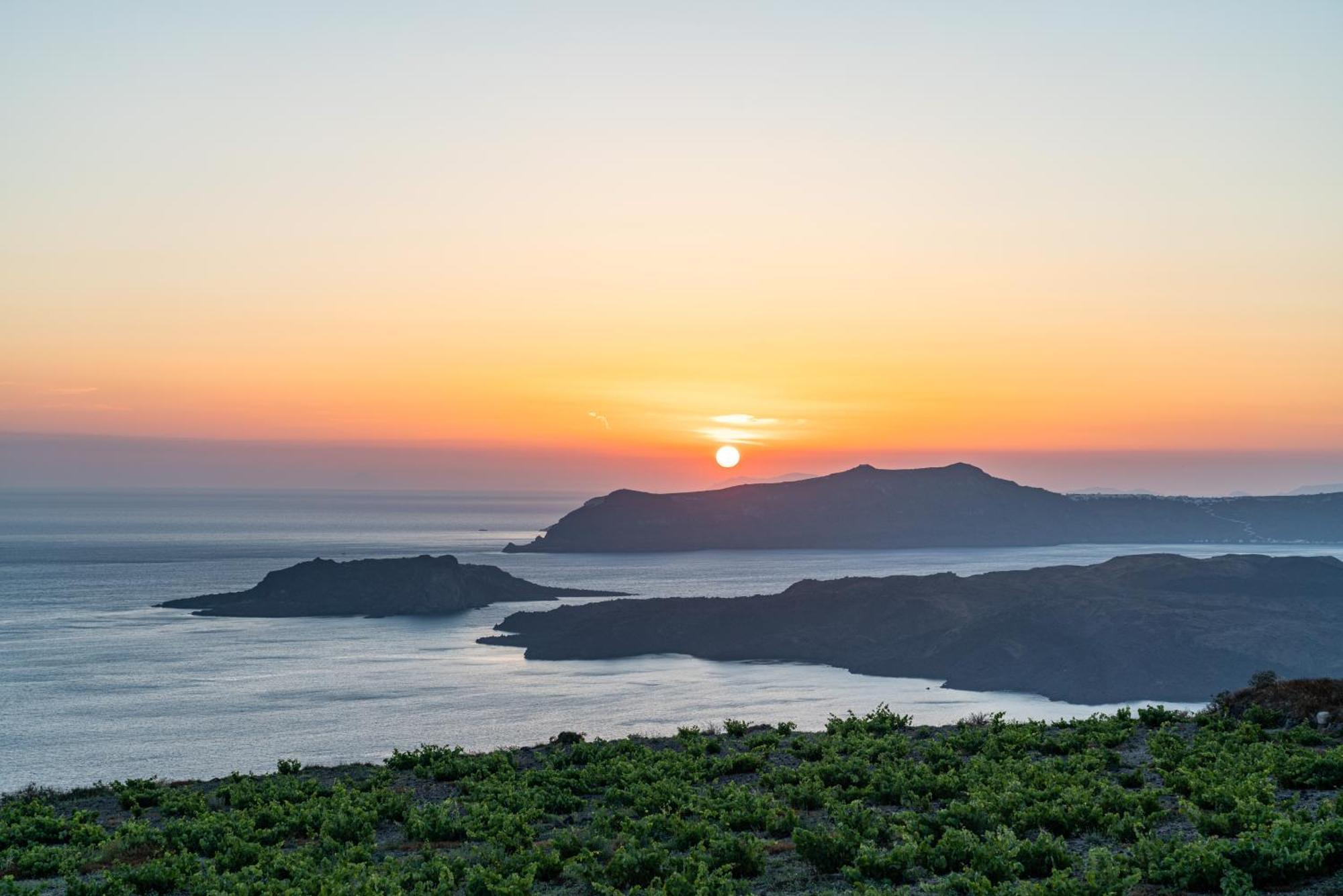 Ormos Athinios Villa Oinos - Sunset Views מראה חיצוני תמונה