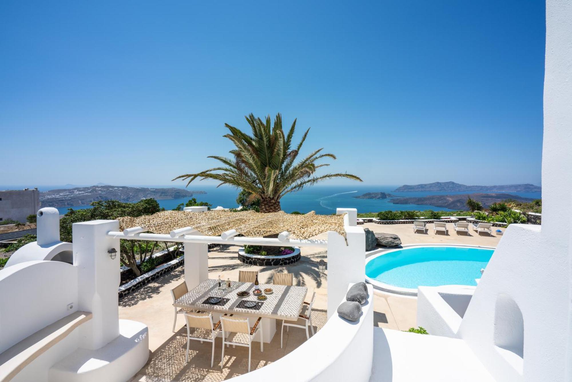 Ormos Athinios Villa Oinos - Sunset Views מראה חיצוני תמונה