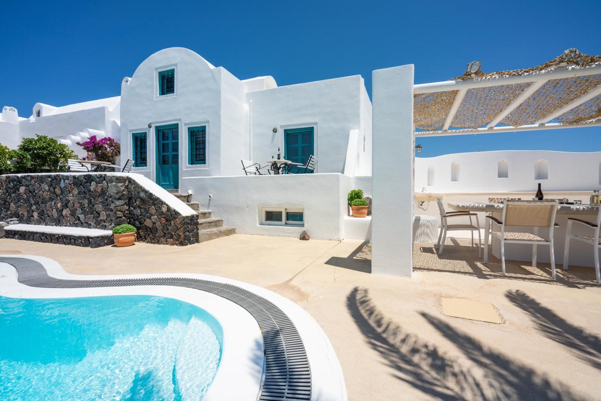 Ormos Athinios Villa Oinos - Sunset Views מראה חיצוני תמונה