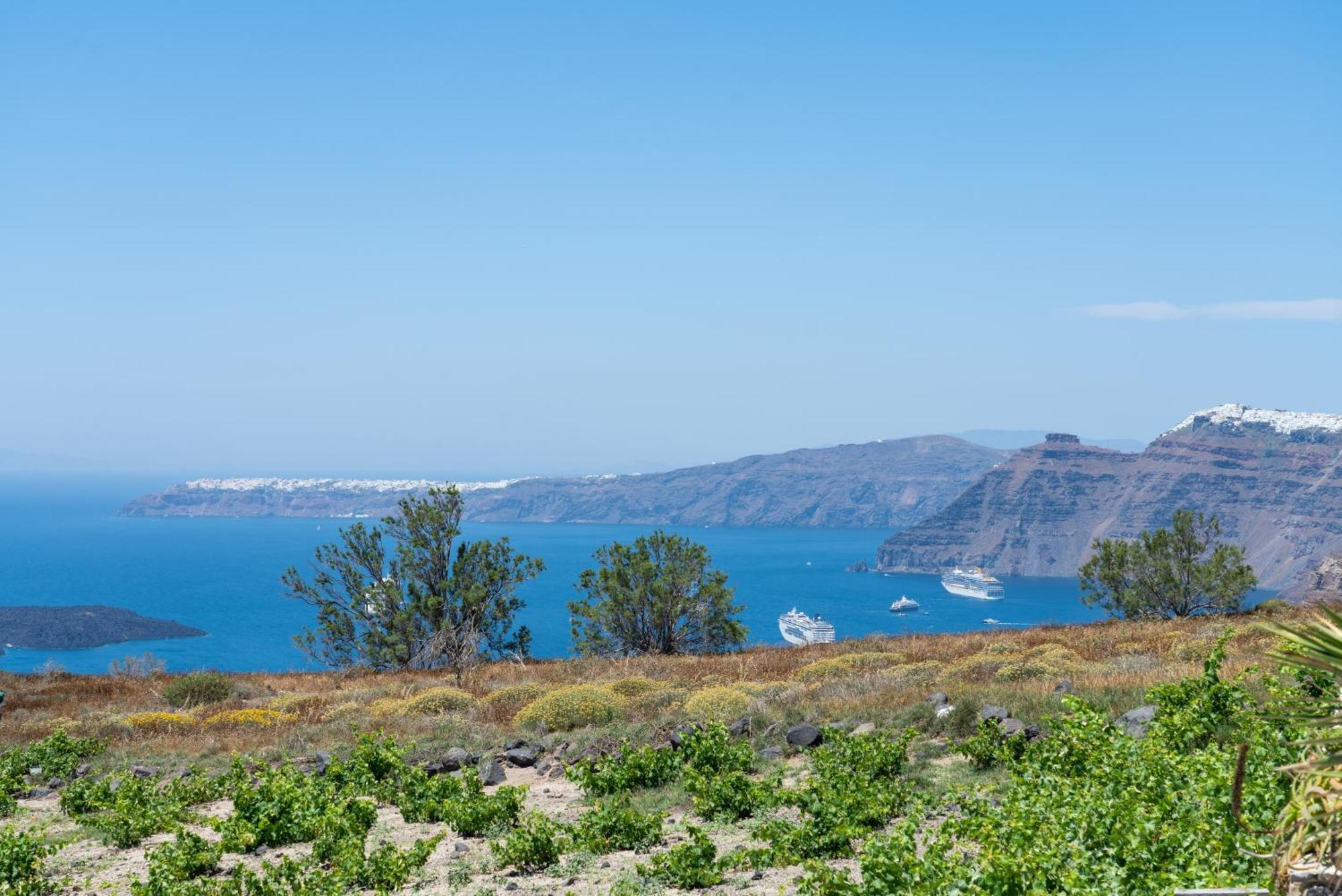 Ormos Athinios Villa Oinos - Sunset Views מראה חיצוני תמונה